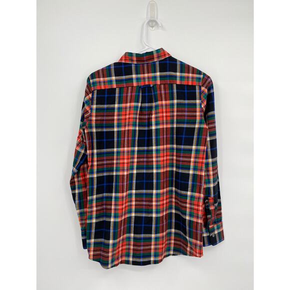 Banana Republic Plaid Button Front Long Sleeve Top Size XS - Picture 6 of 8